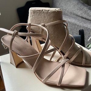 Marc Fisher Measel Sandal, Size 8.5, Nude